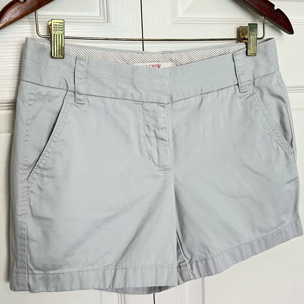 J. Crew 100% Cotton Chino Shorts-Size 2